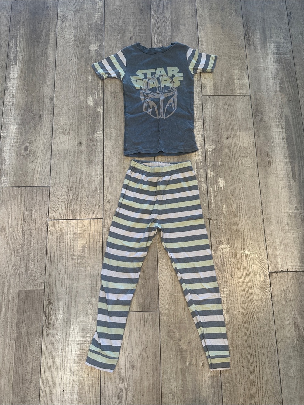 Star Wars Navy, Gray and Light Green Boys Pajama Set
